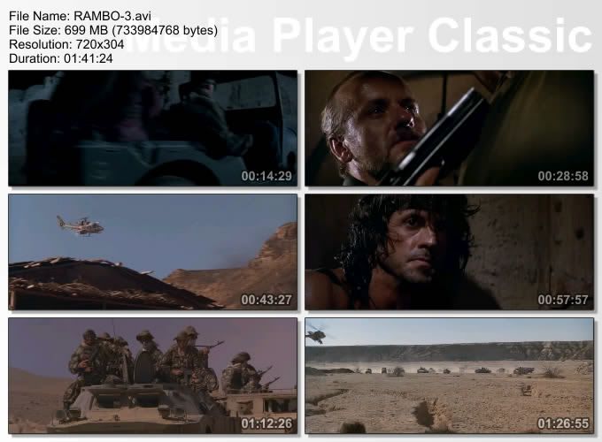 Rambo 1-2-3-4 BoxSet | Türkçe Dublaj | BRRip XviD