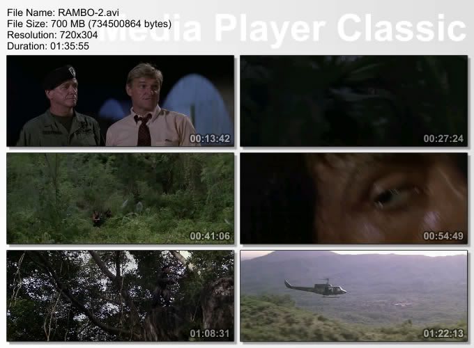 Rambo 1-2-3-4 BoxSet | Türkçe Dublaj | BRRip XviD