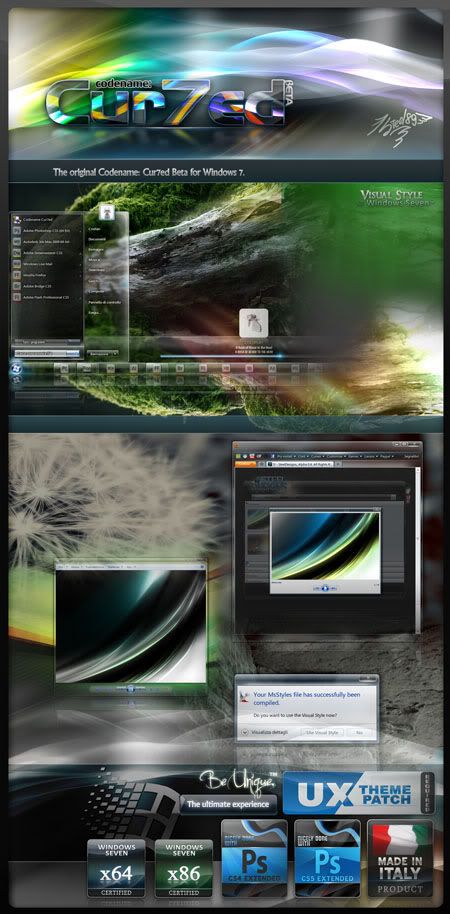 Cur7ed Beta Visual Style For Windows 7 x86 x64 Cur7ed Beta Visual Style For Windows 7 x86 x64