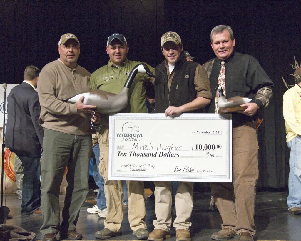 Mitch Hughes current winner of the official 2010 World Goose Calling Championship JOAN2341 Mitch Hughes current winner of the official 2010 World Goose Calling Championship