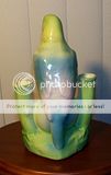 Vtg Czechoslovakia Bird Parrot Parakeet Figurine Vase Old Dime Mark 
